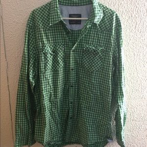 American Eagle Button Down Polo Shirt